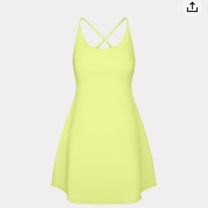 Workout dress built-in shorts